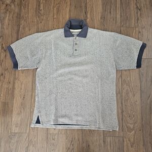 Vintage Tilley Knits Polo Shirt Mens Medium Terry Cloth
